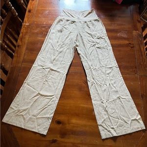 Linen style maternity pants-long
